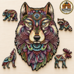 Wolf Figured Wooden Puzzle - Image 6