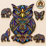 Owl Figured Wooden Puzzle - Image 5