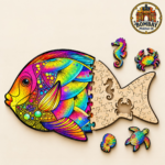 Fish Figured Wooden Puzzle