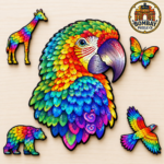 Parrot Figured Wooden Puzzle - Image 6
