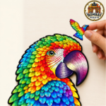 Parrot Figured Wooden Puzzle - Image 5