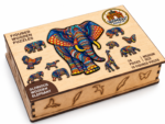 Elephant Figured Wooden Puzzle - Image 3