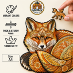 Fox Figured Wooden Puzzle - Image 6