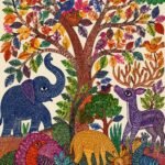 Gond Art Wooden Jigsaw Puzzle