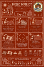 Warli Wooden Jigsaw Puzzle - Image 3