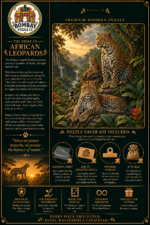 Indian Leopard Wooden Jigsaw Puzzle - Image 4