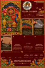 Tanjore Wooden Jigsaw Puzzle - Image 3